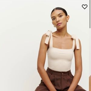 Reformation Canyon Tie Strap Knit Tank